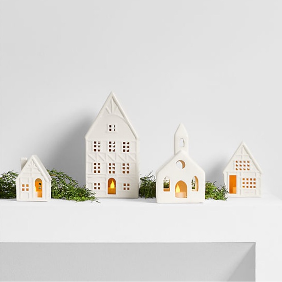 New! Crate&Barrel White Ceramic House X-Large - Picture 4 of 7